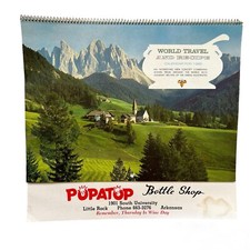 World Travel And Recipe Calendar 1985 Vintage Recipe For Each Region Pictured