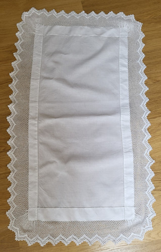 Edwardian linen tablecentre - edwardian,