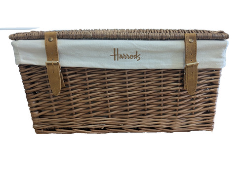 Harrods wicker hamper basket - harrods,