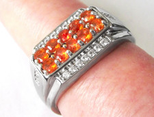 Mexican Fire Opal  Ring / size