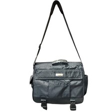 Reaction Kenneth Cole Black Messenger Bag Laptop Briefcase