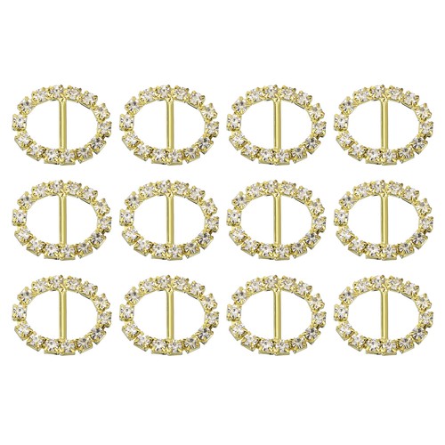 Rhinestone ribbon buckle - rhinestone,