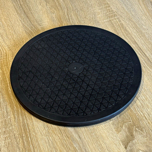 Round black plastic - black, lazy