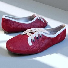 Puma Rudolf Dassler Ballet Flats UK 3 EU 36 Rare Vintage Y2K Shoes Deep Red