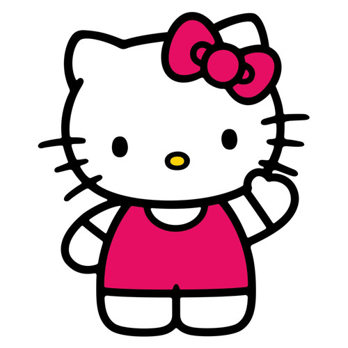 Hello kitty sticker vinyl - hello,