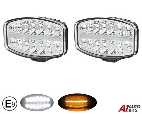 Led amber spot fog front - amber,