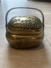 Antique Chinese Cricket Cage Brass 