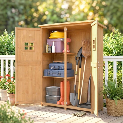 Wooden garden shed with - garden,