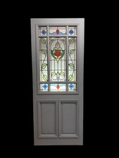 Victorian stained glass - glass, front