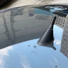 CAR BEE STING STUBBY SHORT CARBON FIBRE BLACK AERIAL ARIEL MAST ANTENNA ARIAL