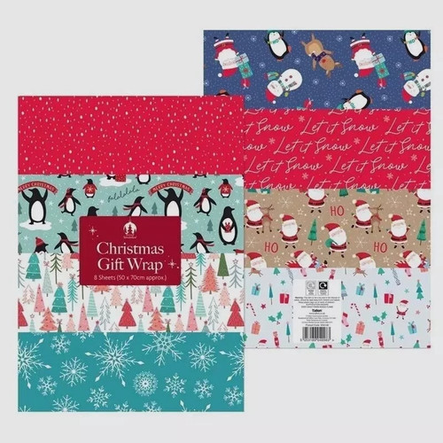 Christmas gift wrapping paper - wrapping,