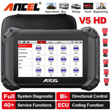 ANCEL V5 HD Diesel Heavy Duty Truck Scanner Bidirectional Diagnostic ECU Coding
