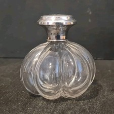 ANTIQUE SILVER TOP VANITY JAR