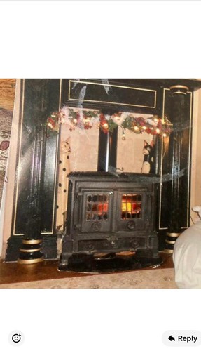 Black used multi fuel stove - used,,