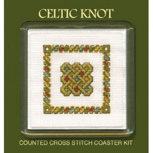 Celtic knot coaster cross - celtic,
