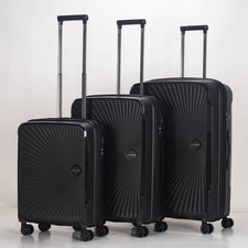 4 Wheel PP Hard Shell Case Spinner Wheel Suitcase Luggage Trolley Bag