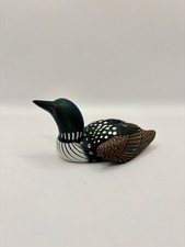 Vintage Hand-Painted Loon Bird