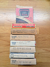 8 VINTAGE 16MM MOVIES - WWII News reels + fun family movies