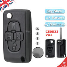 Replacement Remote Car Key Fob Case Shell For Peugeot 1007 807 Citroen C8 CE0523
