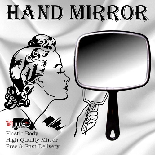 Hand held mirror salon - mirror, style