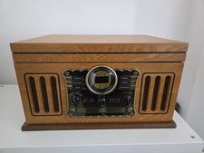 Steepletone Westminster 7 in 1 Bluetooth Nostalgia Record Player DAB+ FM CD Play