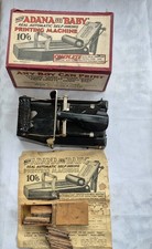 ​Rare 1931 Adana 'Baby' Self-Inking Printing Machine Complete Box & Instructions