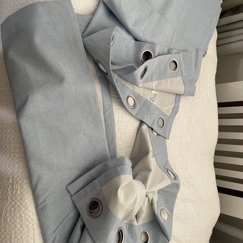 Blue dunelm curtains silver - blue,