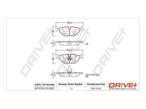 Brake pads rear - brake, axle