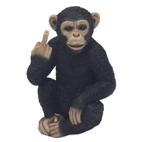 Cheeky monkey middle finger - cheeky,