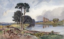 CASTLE & RIVER LANDSCAPE