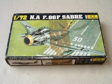 Heller 1:72 model aircraft kit 277: North American Sabre F-86F (started)