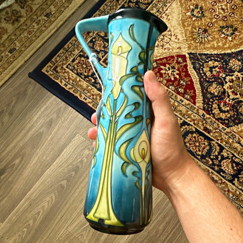 Moorcroft ceramic jug blue - moorcroft,