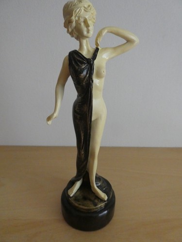 Art deco style lady figurine - art,