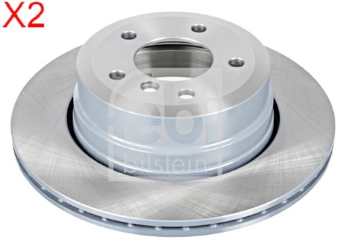 Rear brake disc pcs febi - brake,