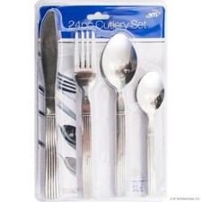 24 Piece Stainless Steel
