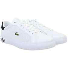 Lacoste Men's Trainers Powercourt 2.0  White Leather Fashion Shoes