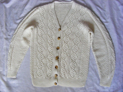 Handmade hand knitted aran - hand,