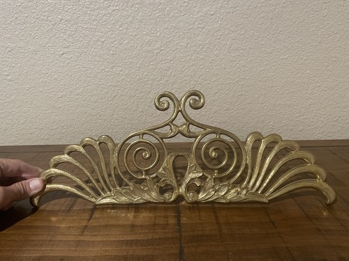 Vintage solid brass - solid, pediment
