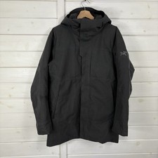 ARC’TERYX Jacket Mens Size Small Black Therme Parka Goretex Down Insulated Hood