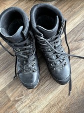 LOWA BLACK LEATHER GORETEX BOOTS SIZE UK 5.5 GOOD USED CONDITION BRITISH ARMY