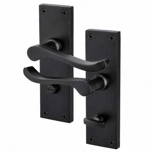 Matte black internal door - matte,