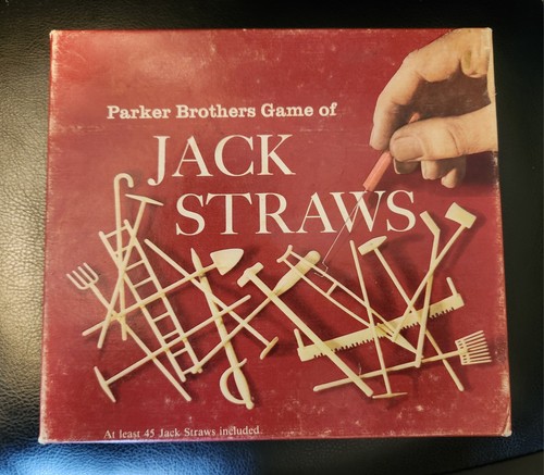 Jack straws game - straws, vintage