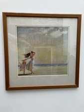 Framed print untrodden - print., sands