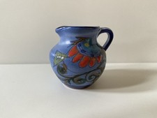 Ceramic Blue Hand Painted Portuguese 7 cm Jug Signed