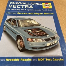 Vauxhall/Opel Vectra Petrol/Diesel (Mar 99-May 02) Haynes Manual 3930