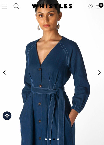 Whistles tansey linen dress - tansey,