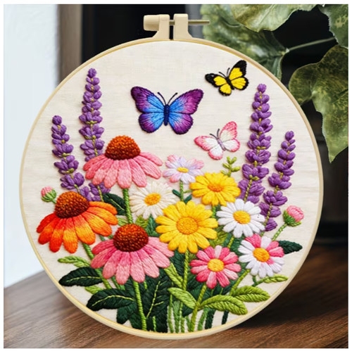 Embroidery hoop kit 20cm - embroidery,