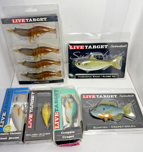 6pc live target shrimp - target,