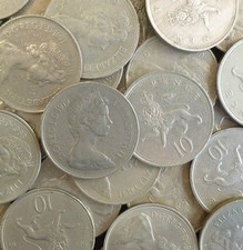 BULK OLD STYLE 10P COINS