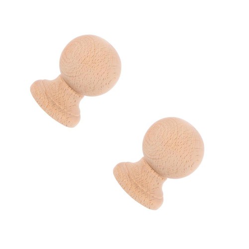 2pcs handcrafted wooden round - handcrafted,